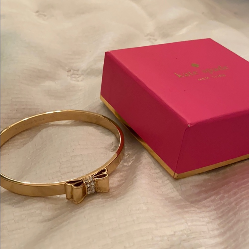 Women's Kate Spade gold bow bangle